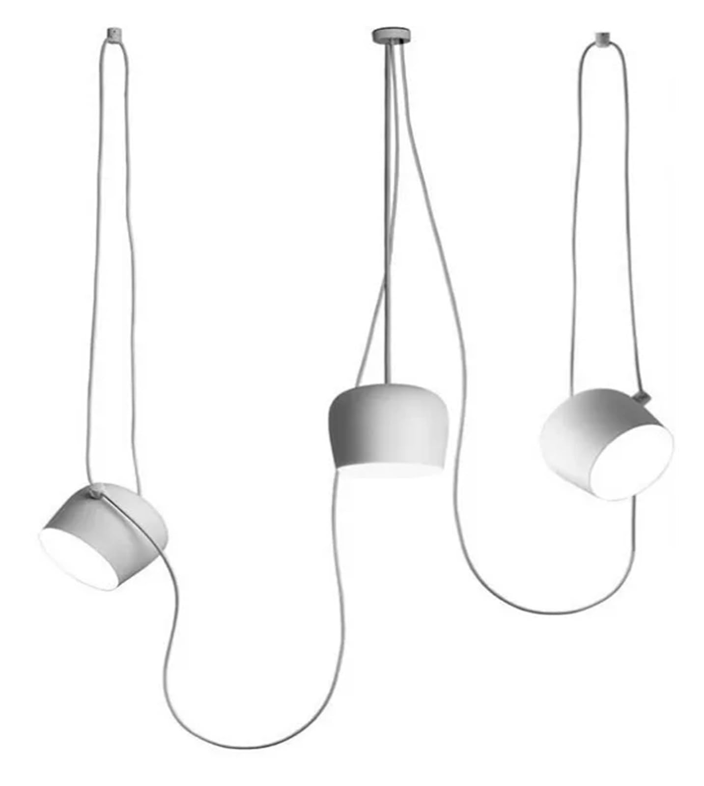 Générique Lustres, Nordique 3 têtes E27 plafond lustre suspension lampe moderne salle à manger barre chambre restaurant cuisine éclairage lampes(White)
