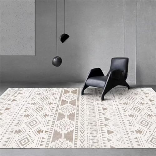 Tapis durable gris de style ethnique géométrique 200x300 cm - 2