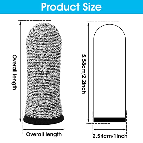 Cobee Schnittfeste Fingerlinge, wiederverwendbar, für Finger, Daumen, Schutzhüllen, atmungsaktiv, für Arbeit, Küche, Garten, Skulptur, 10 Stück