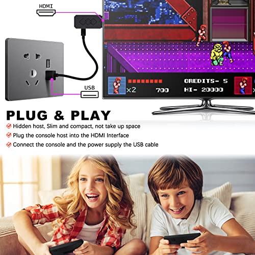 Joasinc Wireless Mini Retro Game Console Built-In 1500 Classic Video Games Hdmi Output With 2 Wireless Controllers, Game Stick Handheld Game Console #TOP2