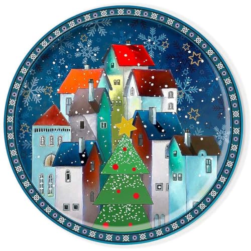 Egan Weihnachtsteller Panettone Dorf Ø 31 cm - Porzellan,...