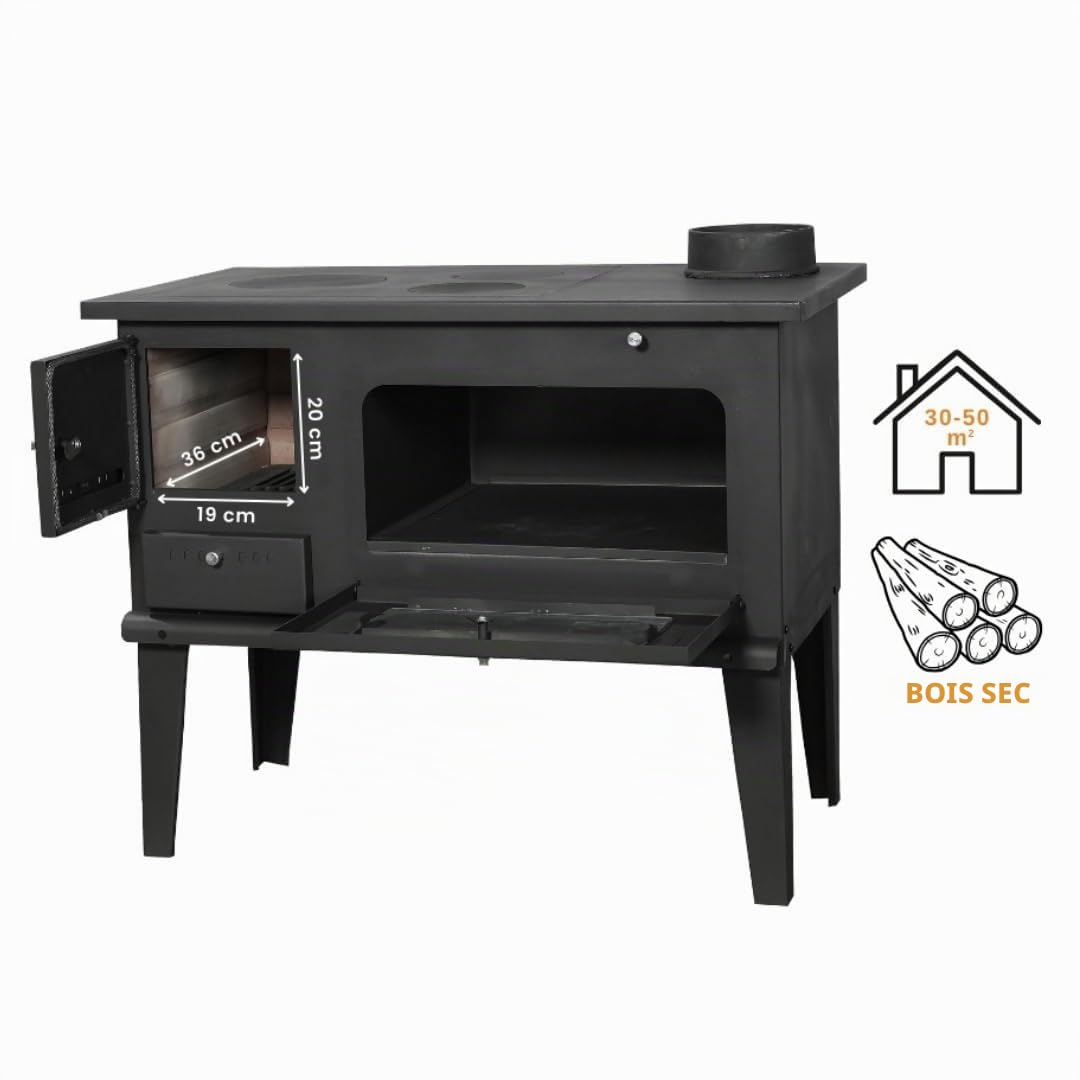 BALKAN ENERGY Cuisinière à Bois 4014 7.9kW