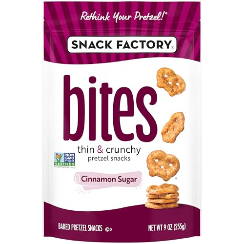 Image of Snack Factory Cinnamon Sugar Pretzels, 9 Oz Bag