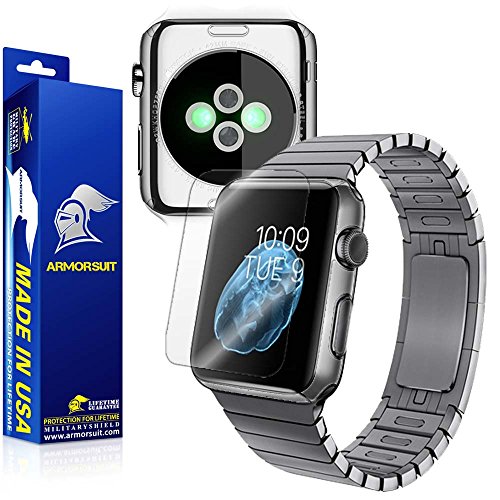 ArmorSuit Clear Full Body Skin + Max Coverage MilitaryShield Screen Protector for Apple Watch 42mm (Series 1) - HD Clear