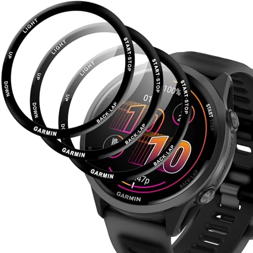 Supershieldz Protector de Pantalla para Garmin Forerunner 570 42mm, Cristal Templado HD Cobertura Completa, Sensible al Tacto, Sin Burbujas, Vidrio Templado para Forerunner 570 3 Piezas