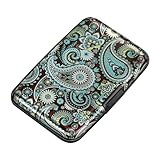 Elfish Mini RFID Aluminum Wallet Credit Cards Holder Metal ID Case for Men Women (color7)