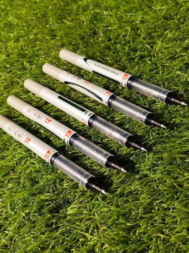 Image of Figo Posh Liquid Roller Pen | Smooth Writing | Fine Tip | Quick Dry Black Ink | Comfortable Grip | Office & School Use | Pack of 7 / Black Ink
