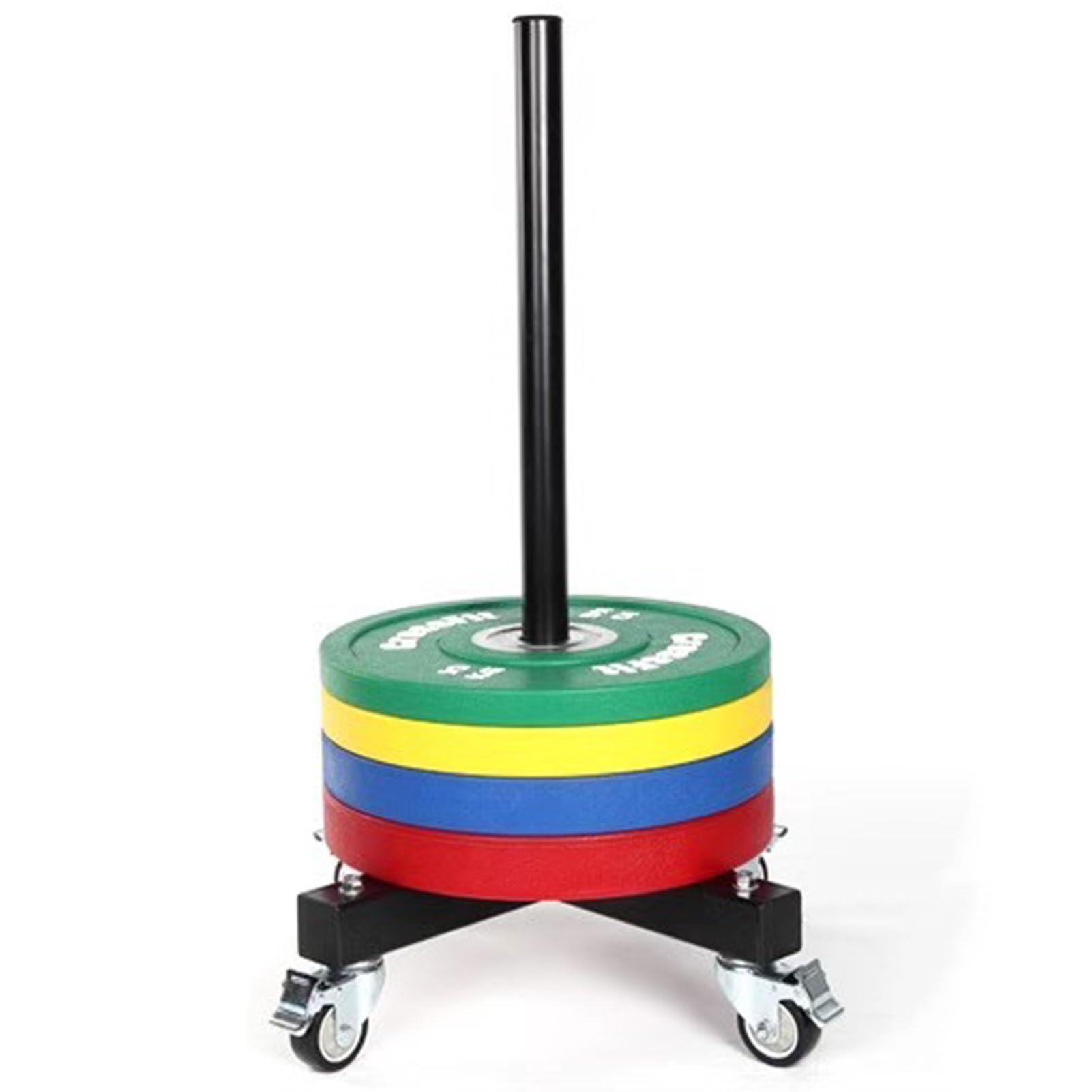 YXXSDP Weight Plate Rack Organizer for Home Gym, Vertical Professional Barbell Bumper Plate Rack Holder, with Rolling Wheels, for Powerlifting and Olympic Weight Lifting