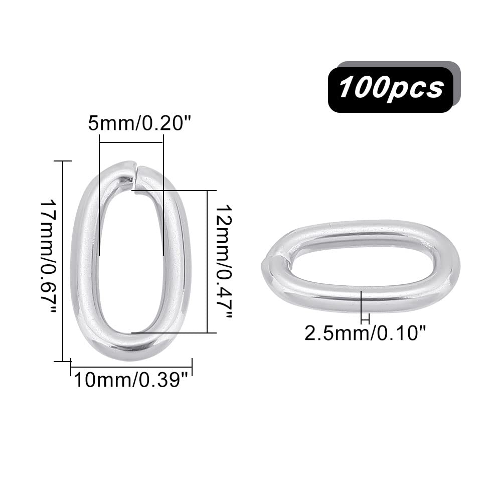 PH PandaHall 100 Anelli Di Congiunzione Placcati Oro 24K, 10mm - Per Gioielli Fai Da Te