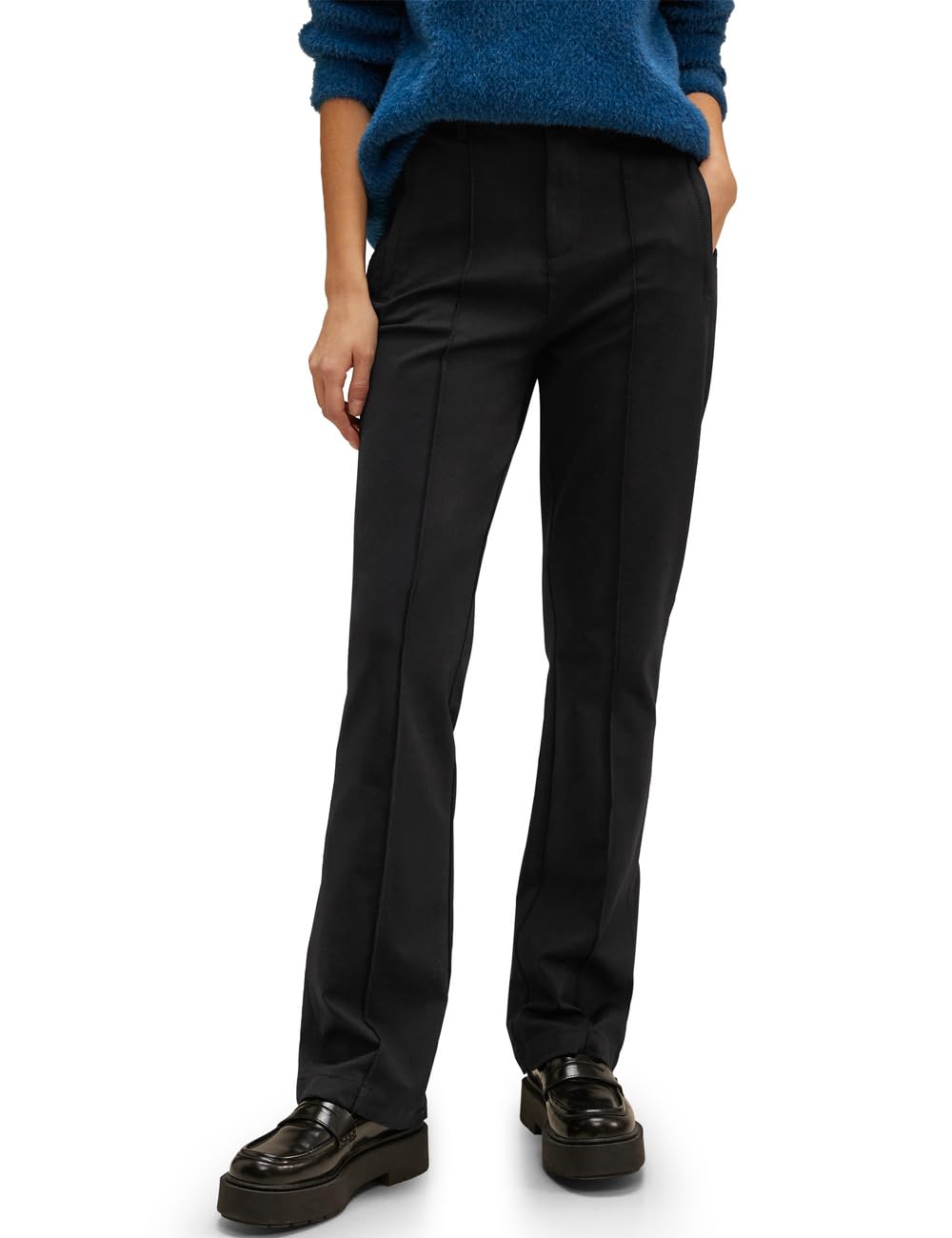 Street One Damen Slim Fit Bootcut Hose