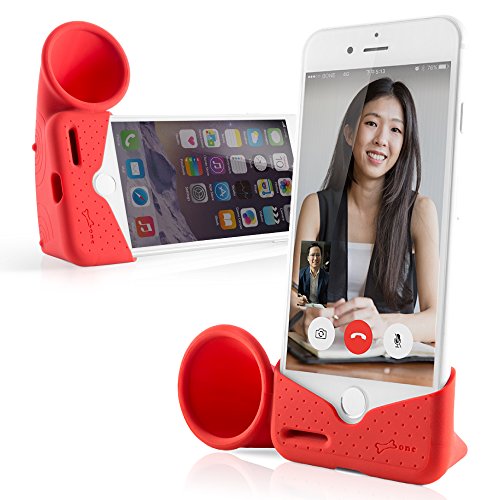 Bone Collection Acoustic Sound Amplifier Phone Stand Speaker Desktop Dock Cradle for iPhone