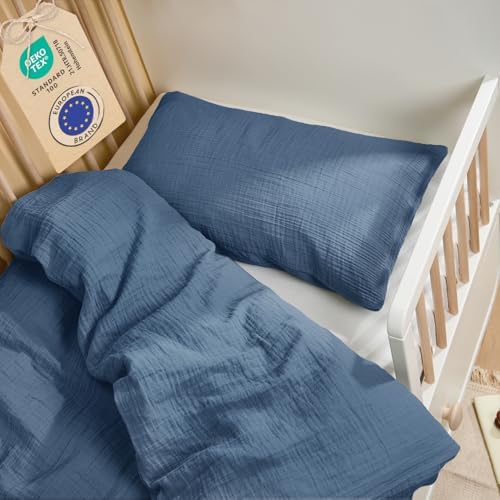 Laleni Cotton Muslin Children's Bed Linen, 100 x 135 cm + Pillowc...