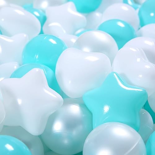 Miniatura 64 de GOGOSO 100 bolas de plástico para bebés y niñas pequeñas para casa de juegos, piscina para bebés, centros de diversión, para bebés, niños, niños 100