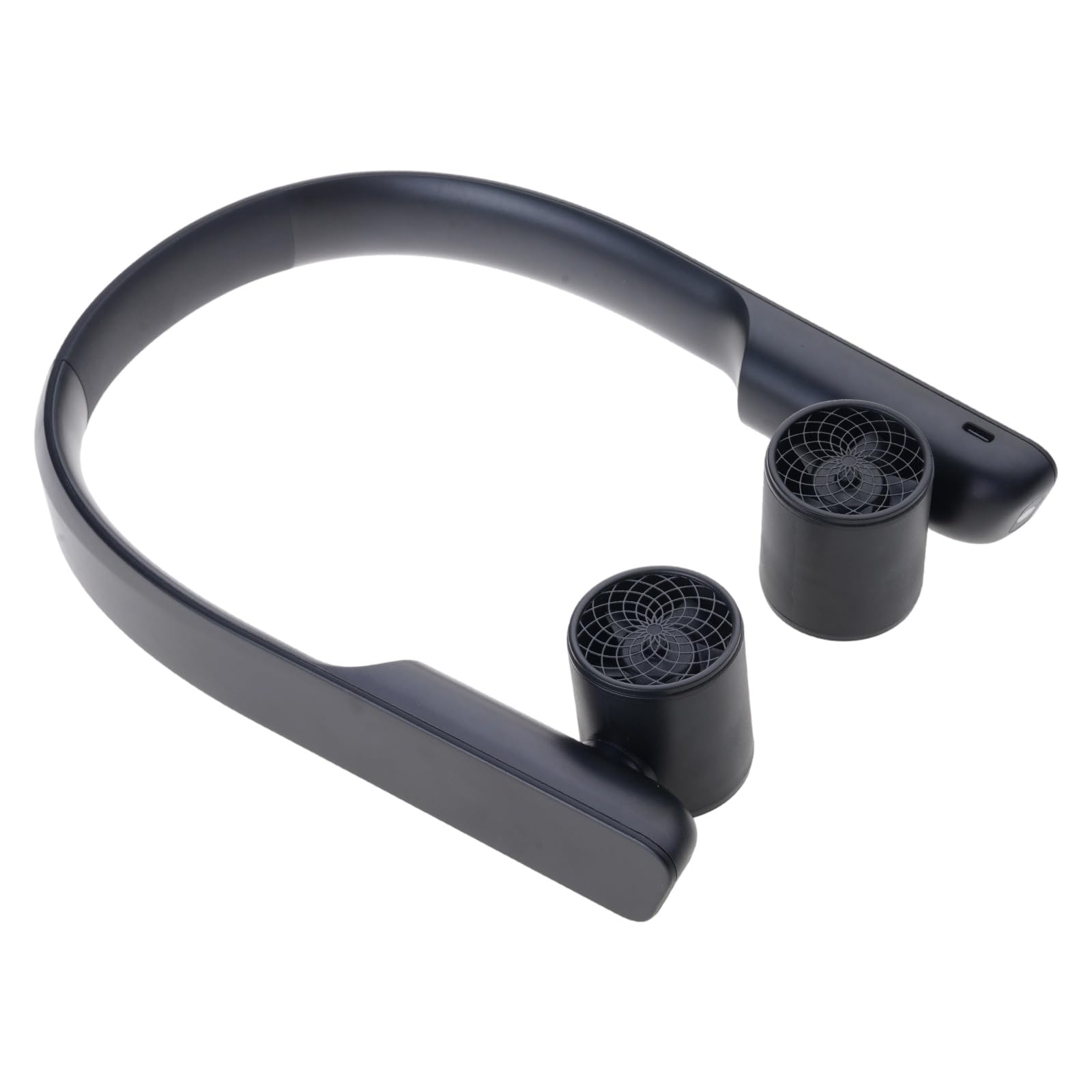 Ventilador de cuello portátil con batería de 3000 mAh recargable y velocidad ajustable