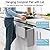 Tiyafuro 2.4 Gallon Kitchen Compost Bin for Counter Top or Under Sink, Hanging Small Trash Can with Lid for Cupboard/Bathroom/Bedroom/Office/Camping, Mountable Indoor Compost Bucket, Gray