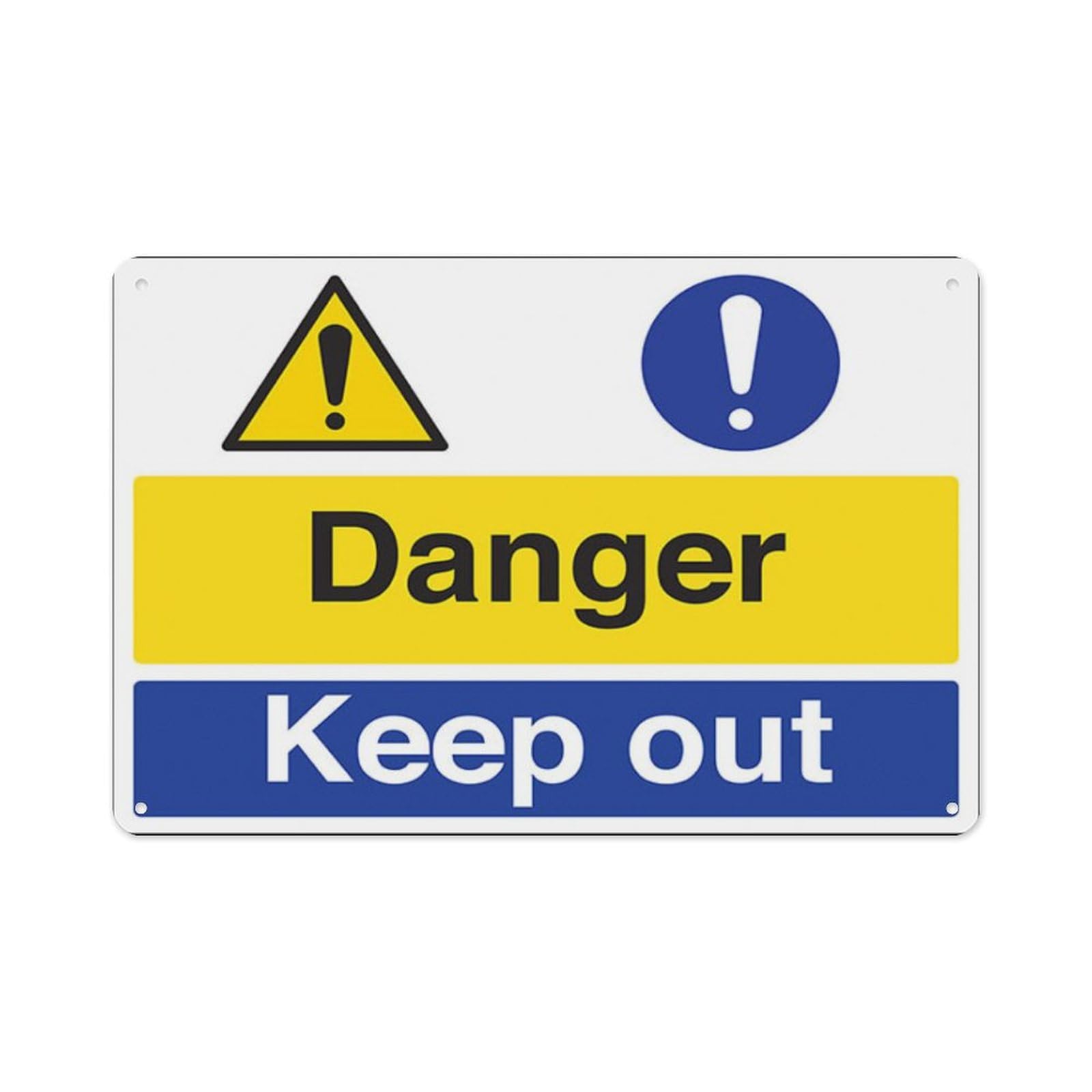 peiyeety Danger KeepAluminum Tin Warning Signs For Home Outdoor Garden 8X12 Inches