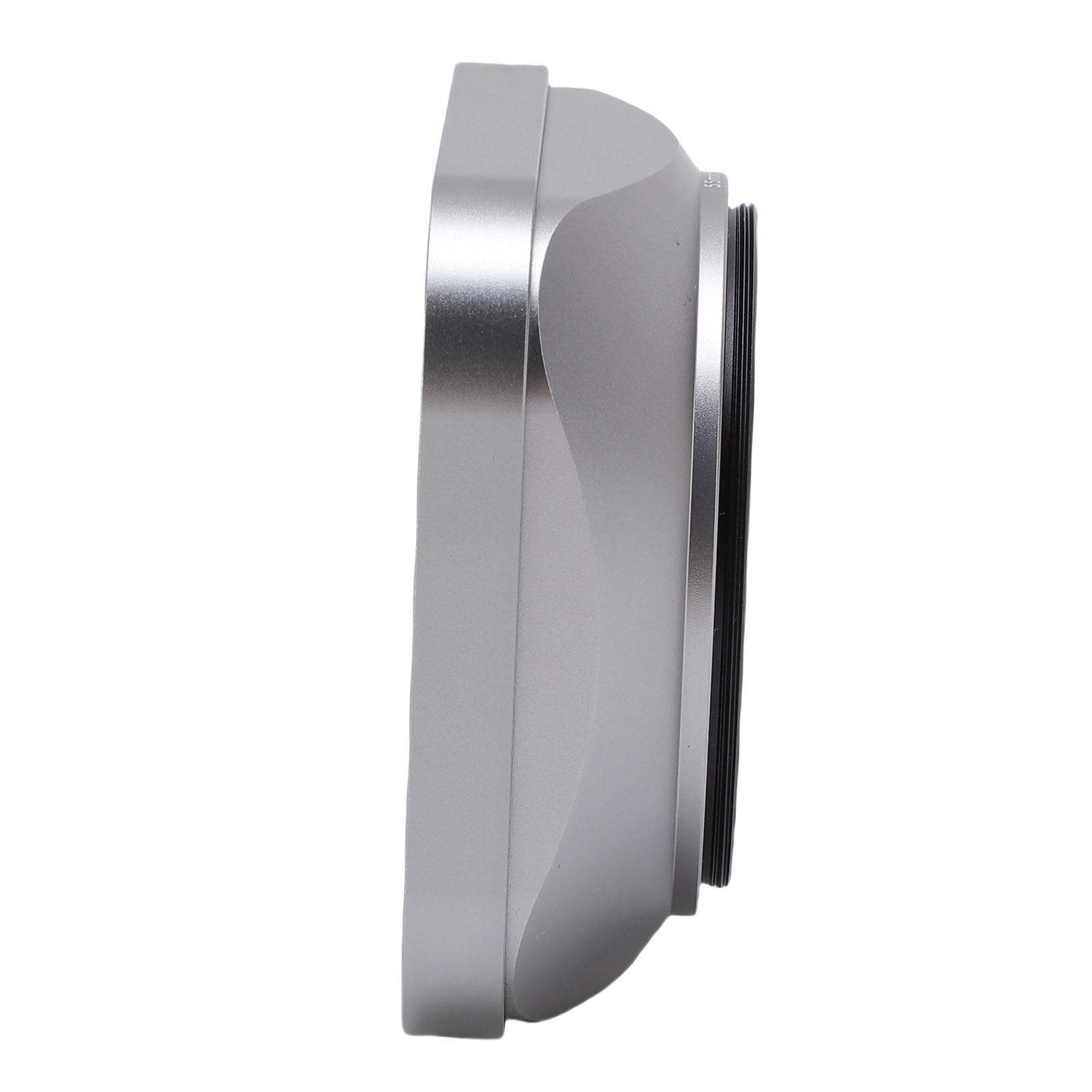 aqxreight Paraluce Quadrato in Metallo per Obiettivi da 55 Mm Accessorio per Fotocamera Universale in Lega di Alluminio, Paraluce Antiriflesso e Protettivo per Obiettivi DSLR/Mirrorless (SILVER)