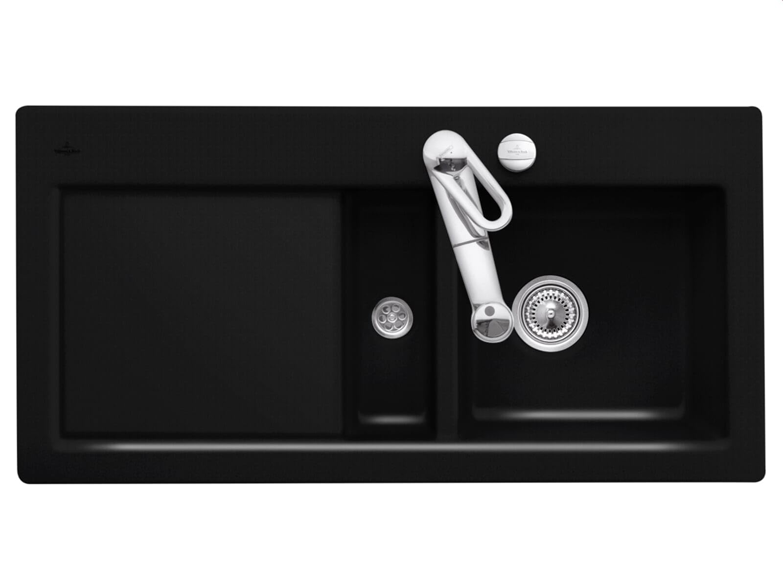 Villeroy & Boch Subway 60 chromite Céramique Évier encastrable Noir Bac à évier