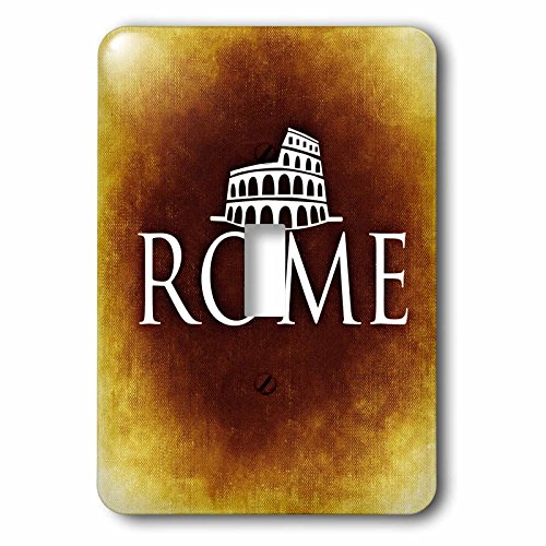 Interruptor único de Coliseo romano multicolor 3dRose para salones de diseño viajero 2