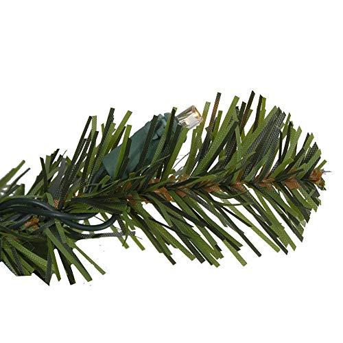 Northlight Pre-Lit Led Battery Operated Canadian Pine Artificial Christmas Wreath, 24-Inch, Clear Lights #TOP3