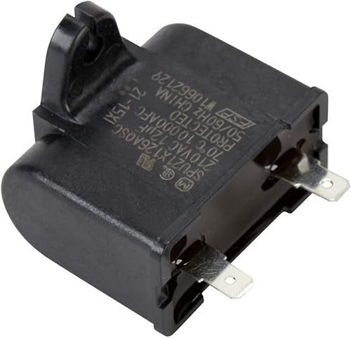 Whirlpool WPW10662129 Pieza de repuesto original del condensador de funcionamiento del refrigerador, sustituye a W10662129, R0950186, 8199858 y más