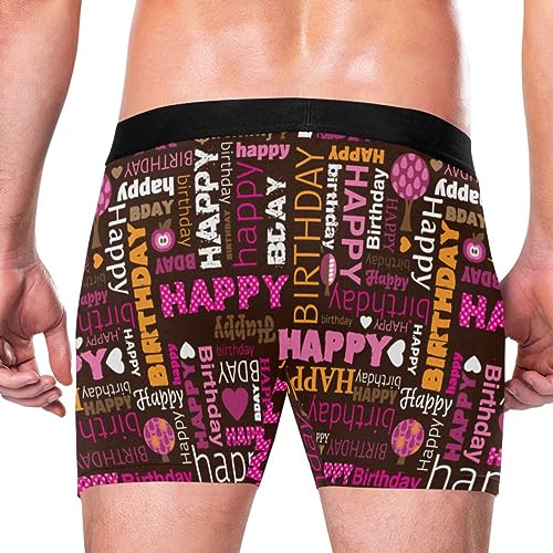 ZZXXB Space Rocket Hedgehog Mens Boxer Briefs Breathable Underwear Fly Front With Pouch S - XXL3