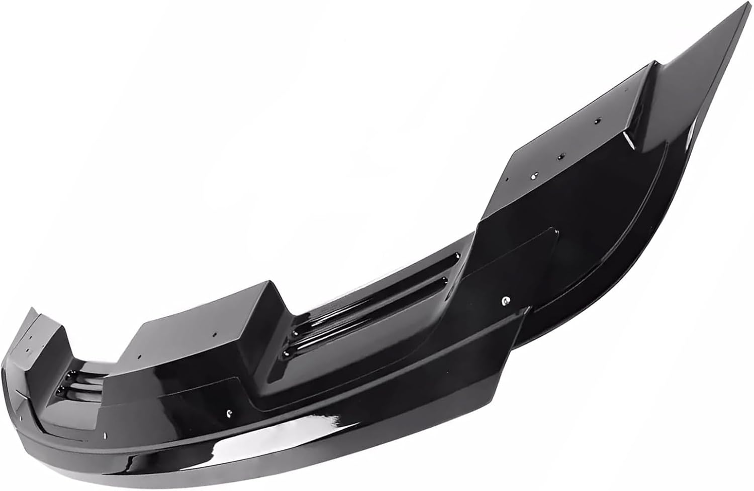 Rear Spoiler Rear Trunk Spoiler Wing Compatible with Ford Mustang 2015-2023, Smoke Gurney Flap Wicker Bill (GT500 Style, Gloss Black)