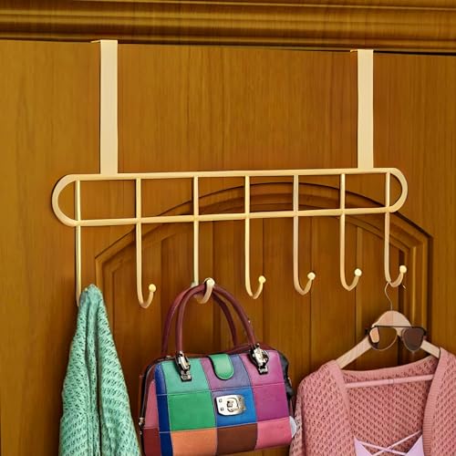 Boniry 1 Pcs Over The Door Hook Hanger Adhesive Hooks Heavy Duty Wall Hooks Waterproof Stainless Steel Hooks for Hanging Coat, Hat,Towel Robe Hook Rac