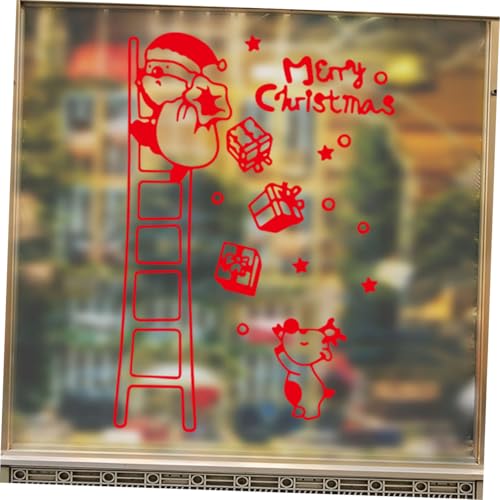 Vinilo decorativo de Santa Claus rojo 70x50 cm miniatura 6