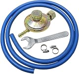 Kit regolatore bassa pressione per cucine stufe e barbecue gas + 2 mt di tubo + 2 fascette...