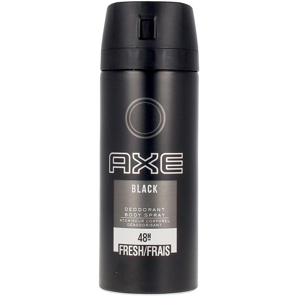 Axe Black Deodorant Body Spray for Men | 48H* Odour Protection | Odour-Combatting Zinc Technology | Frozen Pear and Cedarwood Scent|150ml