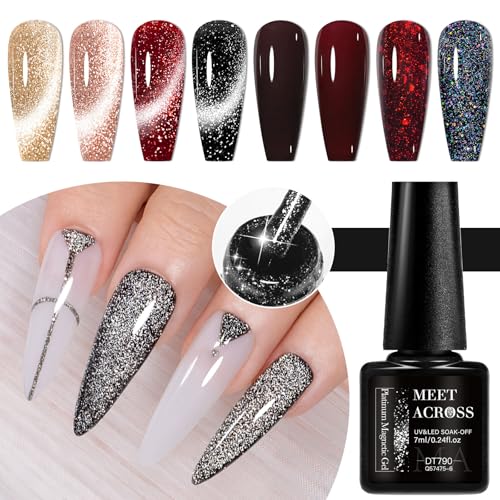Set de esmaltes en gel para uñas 8 piezas miniatura 4