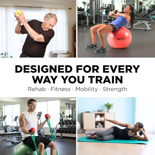 Image of THERABAND Soft Weight 6.6 Lb, 4.5 inch Ball-Shaped Isotonic Exercise Ball | Ball-shaped isotonic soft weight for physical therapy, Pilates, shoulder strength and rehab exercise