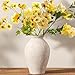 Vanselia Ceramic Flower Vase Home Decor - Large Farmhouse Table Vases Rustic Vintage Living Room Kitchen Bedroom Decorations for House Book Shelf Office Coffee Desk Dining Fireplace (9