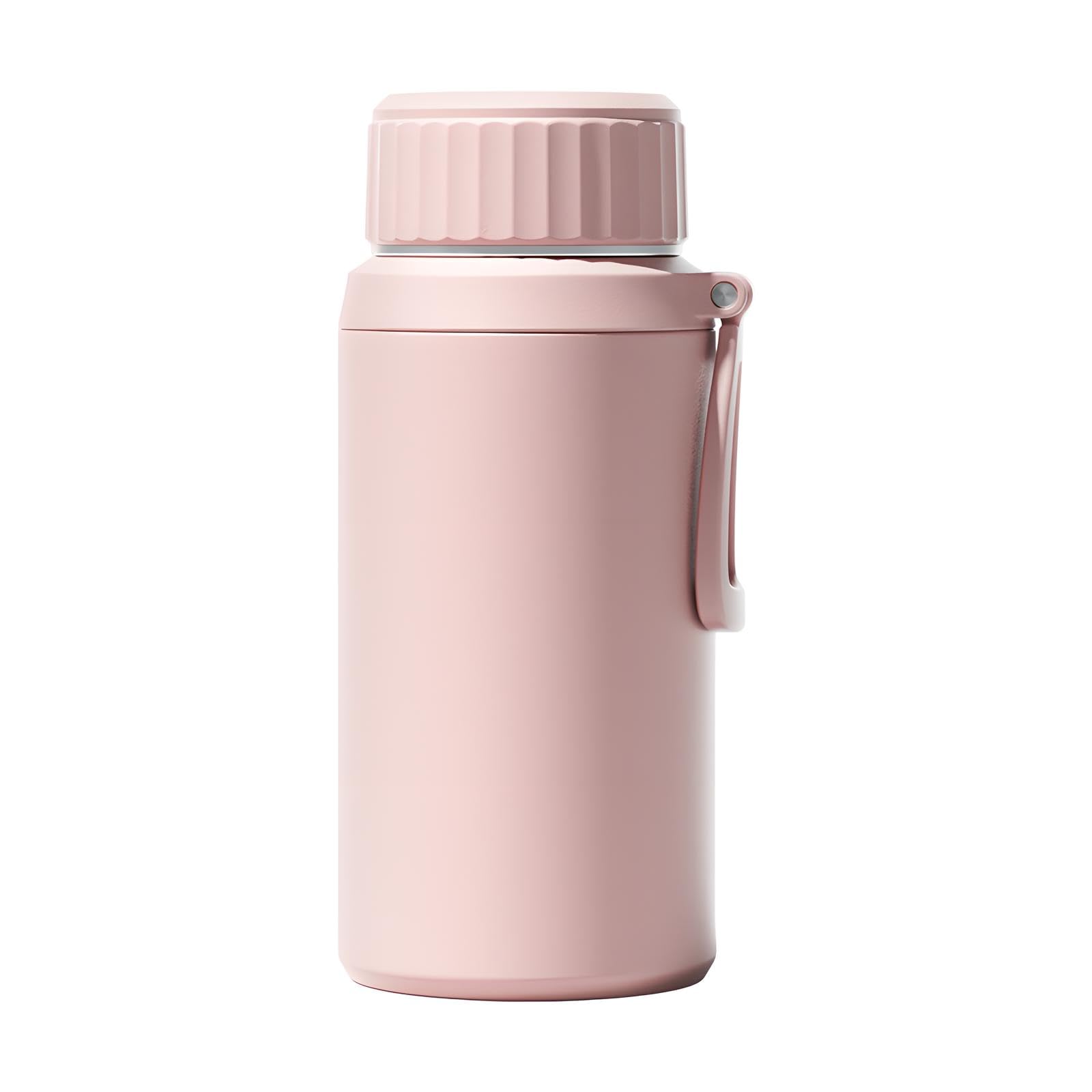 OUAYEMEL 1L/1.5L 316 Stainless Steel Water Bottle, Vacuum Insulated Thermal Flask with Detachable Tea Infuser, BPA Free Leak Proof Travel Mug – Keeps Hot and Cold for 12+ Hours (Pink,1000ml)
