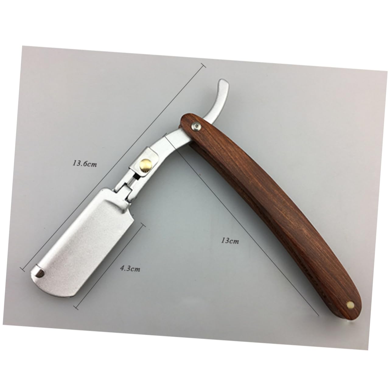 FOMIYES Chic Handle Metal Shaving Razor Single Blade Manual Razor for Men Barber Supplies for Beard Sideburns