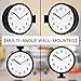 BESTIME 66289A 15-Inch Double Sided Aluminum Wall Clock.Minimalist Designed Classic Station Clock Made of Aluminum, Quiet,Elegant,Classy Style,Home,Office,Living,Kitchen,Bedroom.