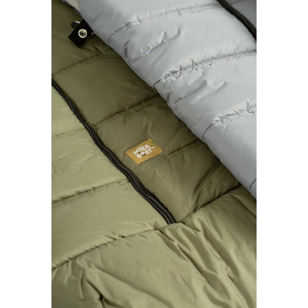 Sacco Passeggino Invernale Universale Interbaby | Copri Passeggino Universale Morbida | Sacco Termico per Ovetto Rimovibile, Doppia Apertura, Facile da Lavare, Materiali Anallergici, Rosa
