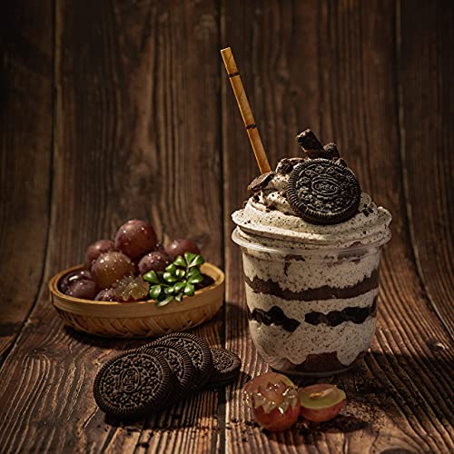 Yeham 100 Pc 2 Colors Biodegradable Bamboo Print Paper Drinking Straws For Juices Shakes Birthday Wedding Party Supplies #TOP6