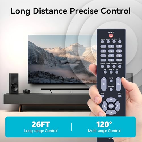 Télécommande RL57A AOC de rechange pour régler l'absence de signal TV - 5