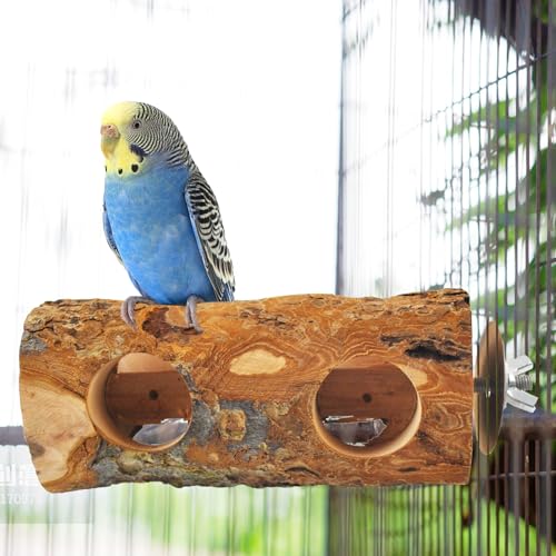 Image of Bird Wooden Block Chewing Toy Parrot Beak Grinding Toys Wood Birds Cage Foraging Training Toy with Bird Perch for Parakeet Cockatiel Lovebird Budgie