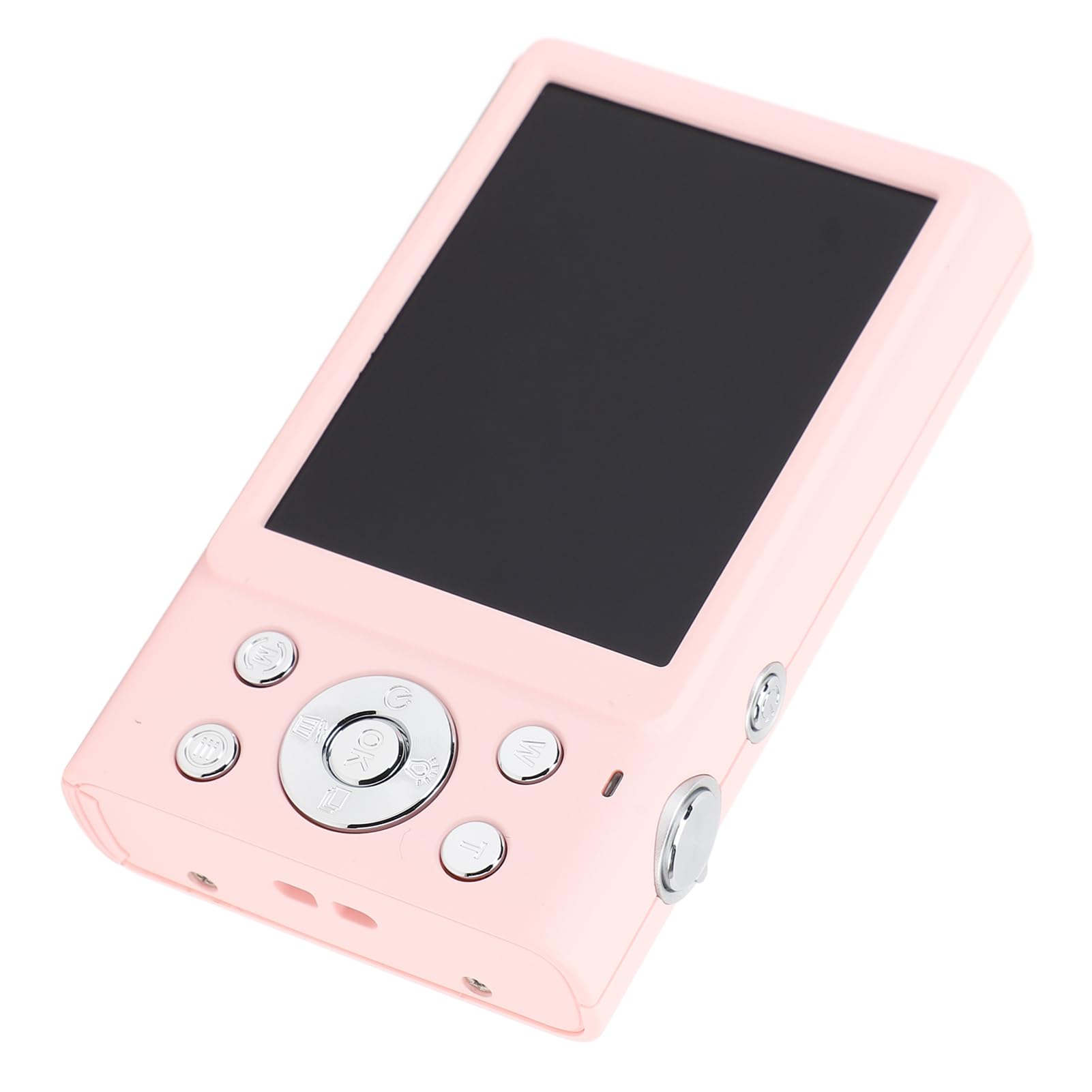 Cámara digital compacta de 2.7 K, 48 MP, función automática, zoom de 16x, pantalla de 2.8 pulgadas para entusiastas de los viajes, vloggers y principiantes (Roseate)