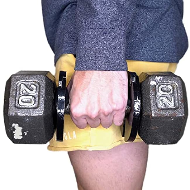 1.25 Pound Weight Clips ¨C Adds 2.5 Total Pounds - For Dumbbells, Kettlebells, and Barbells - Makes 7.5 12.5 17.5 22.5 27.5 Pound Dumbbells - (4 Clip Pack)