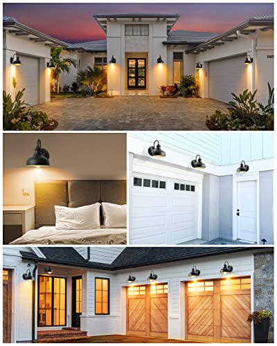 Vianis 2-Pack Outdoor Wall Sconce With Dusk To Dawn Sensor, Modern Exterior Gooseneck Barn Light Fixture, Waterproof Farmhouse Outdoor Lights Garage Lantern, Anti-Rust Exterior Lights For Front Porch #TOP4