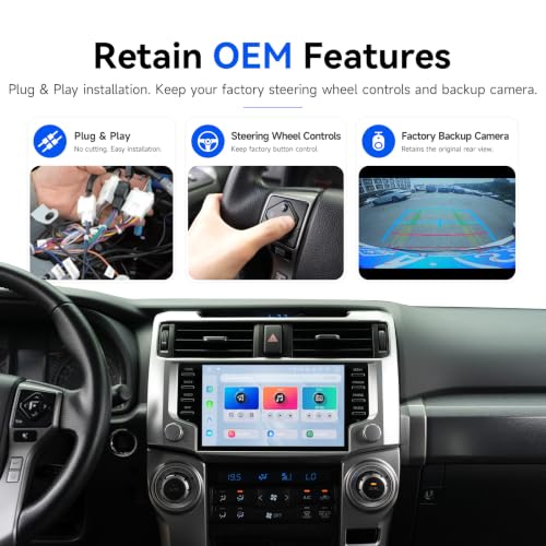 Dasaita Snapdragon Head Unit for Toyota 4Runner 2010-2023 with 9'' Screen - image 5