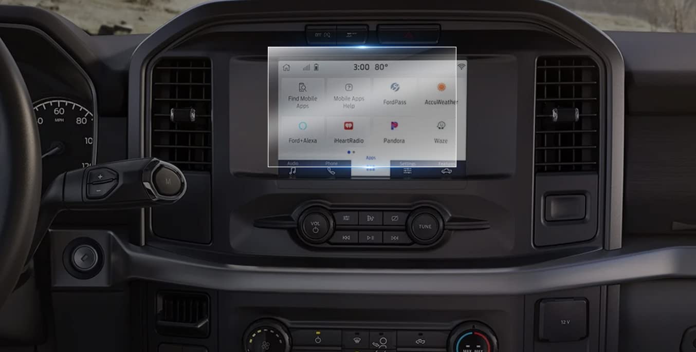 Wonderfulhz Screen Protector Compatible with 2021-2023 Ford F150,F150 Sync 4 8 Inch Touch Screen,Anti Glare Scratch,Shock-Resistant,Premium Tempered Glass