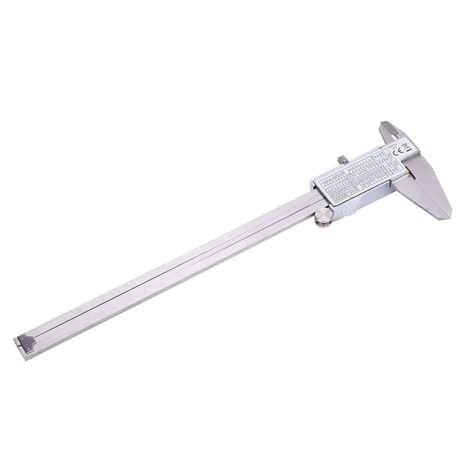 Calibrador digital vernier preciso acero inoxidable calibre de regla electrónica de alta resistencia para medición de bricolaje (200 mm)