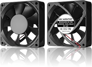 2Pcs HKWANTAT Dual Ball Bearings Brushless DC Cooling 70mm Fan 12v 7020 70x70x20mm 2-Pin