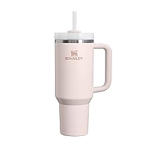 STANLEY 1913 Quencher H2.0 Flowstate Borraccia Con Cannuccia 1.2L – Freddo Per 11 Ore – Con Ghiaccio Per 48 Ore – Senza BPA – Tazza Termica Con Manico – Rose Quartz