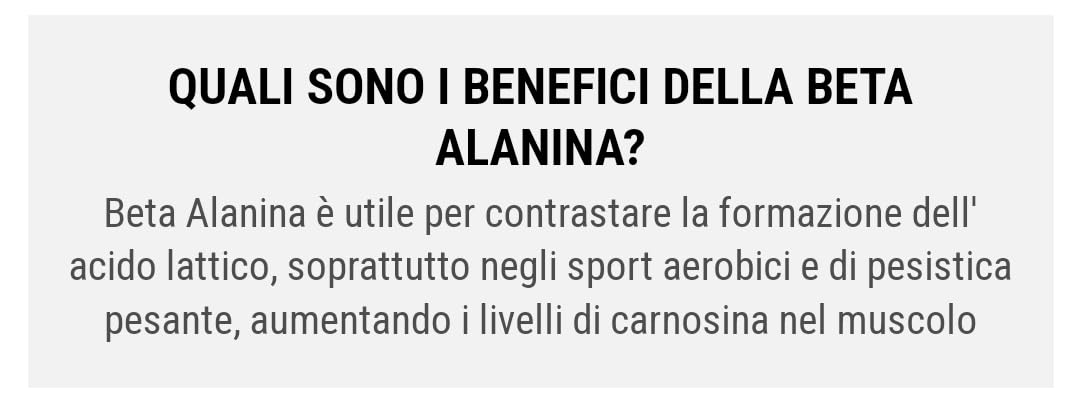 Pronutrition BETA ALANINA 1000 mg 120 Cps - Contrastare la formazione dell' acido lattico, soprattutto negli sport aerobici e di pesistica pesante, aumentando i livelli di carnosina nel muscolo.